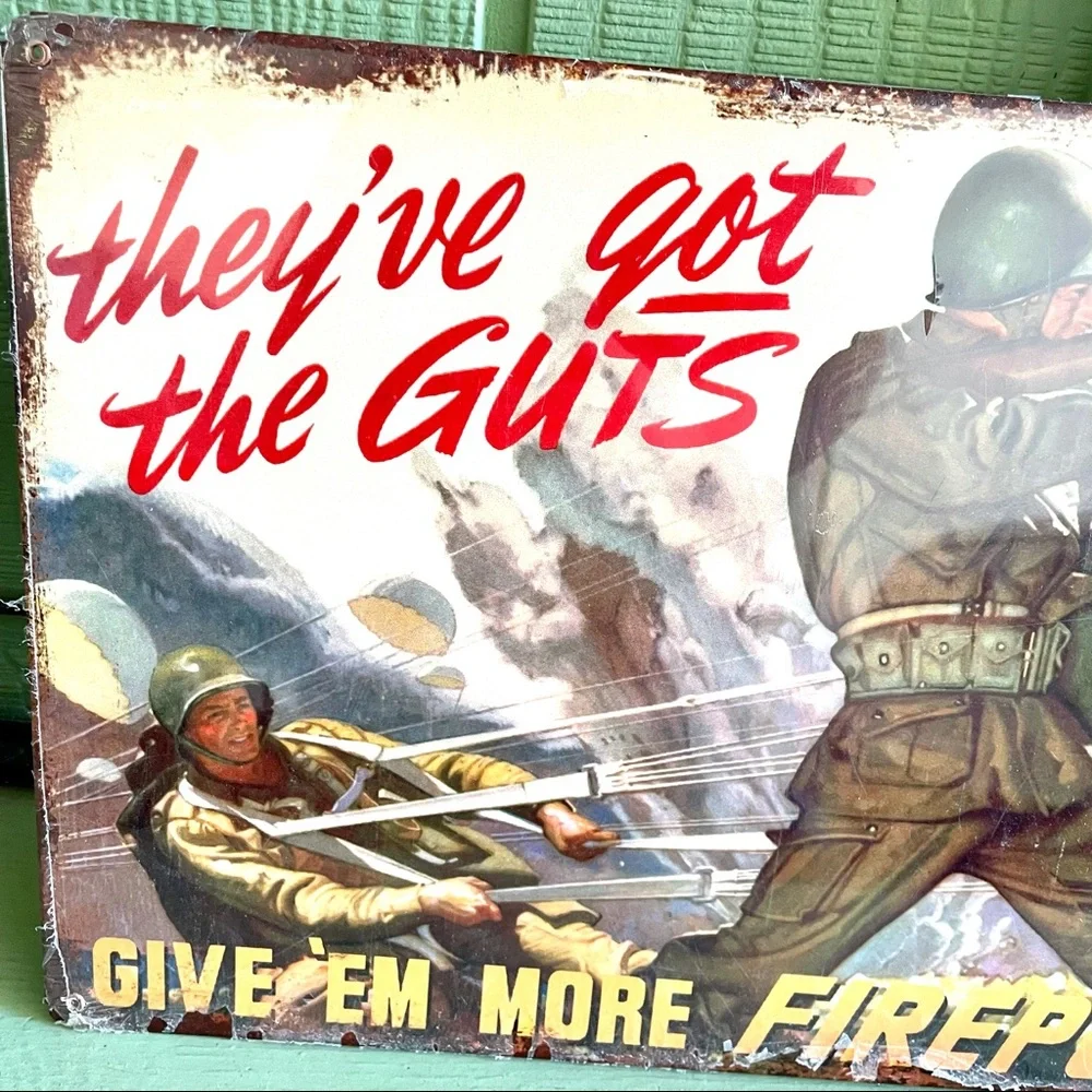 NEW Heavy Duty Steel They’ve Got The Guts Metal Sign